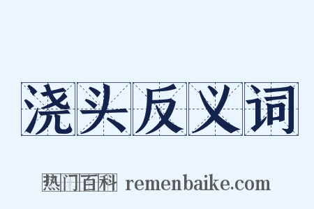 浇头反义词是什么意思的图片